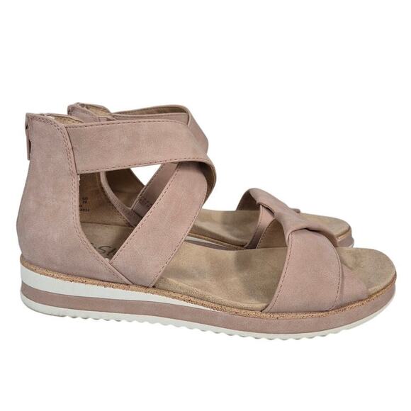 Life Stride Velocity 2.0 Pink Ankle Strap Zip Back Sneaker Sandals Sz 9 - Picture 1 of 6